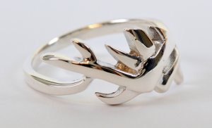 טבעת עיצוב צעיר כסף 925
