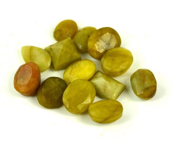 אבן חן: 1 יחידה ספיר צהוב מלוטש לשיבוץ (ברזיל)