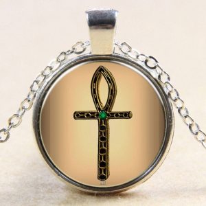 אנק המצרי - תליון מוכסף ושרשרת סמל מצרי קדום פלא החיים