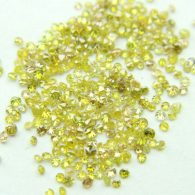 50 יהלומים צהובים לשיבוץ ליטוש עגול בקוטר: 0.70 מ"מ ניקיון: i1-i3