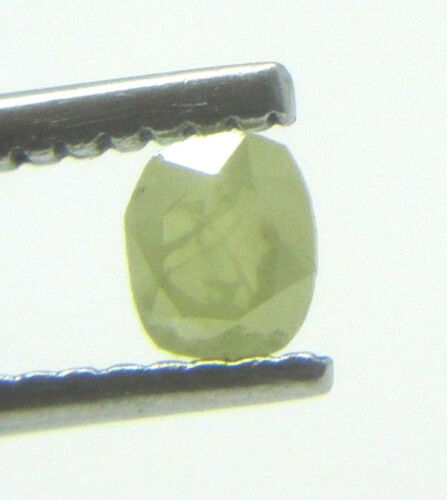 יהלום מלוטש לשיבוץ פנסי צהוב חיתוך רוז קט כרית במשקל: 0.25 קרט ניקיון: i3