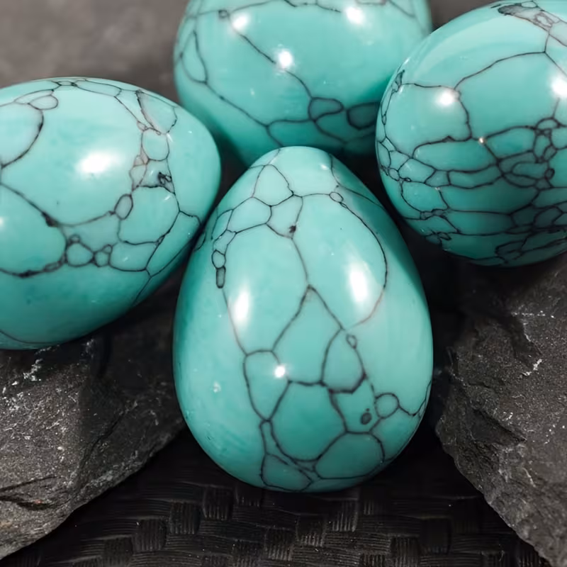 ביצה מאבן טורקיז מידה: 2 ס"מ