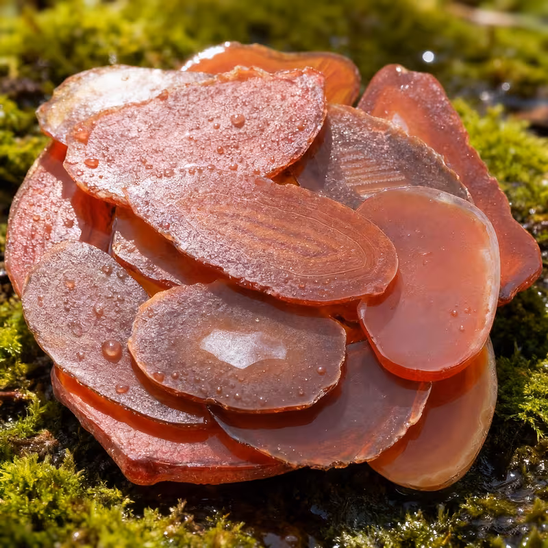 3 יחידות אגט כתום במידה: כ 3*5 ס"מ