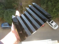 מוט אובסידיאן שחור במשקל: כ 90 גרם