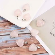 תליון לב רוז קוורץ